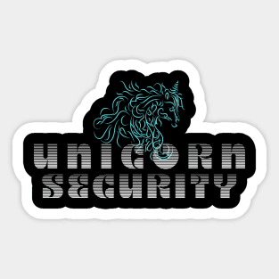 Unicorn Security Sticker